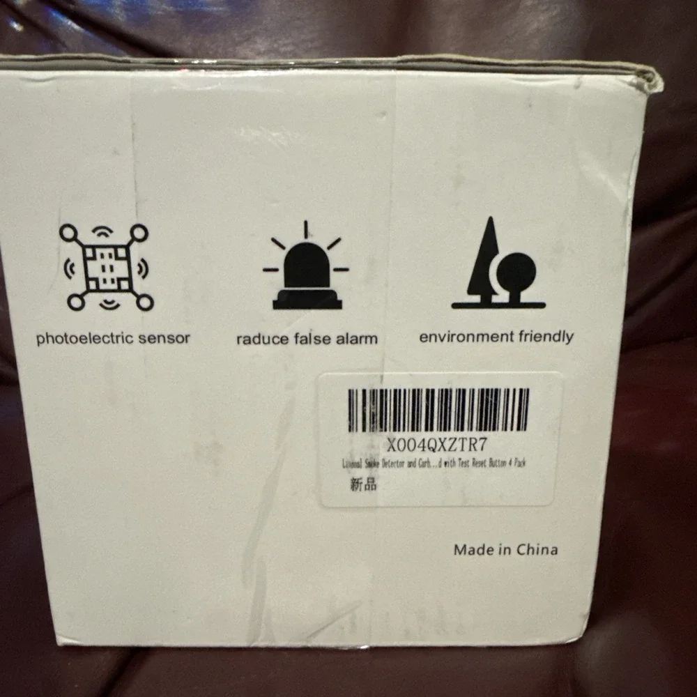 SMOKE & CARBON MONOXIDE DETECTOR WITH TEST AND RESET BUTTOM LCD  (4 PACK) Sealed